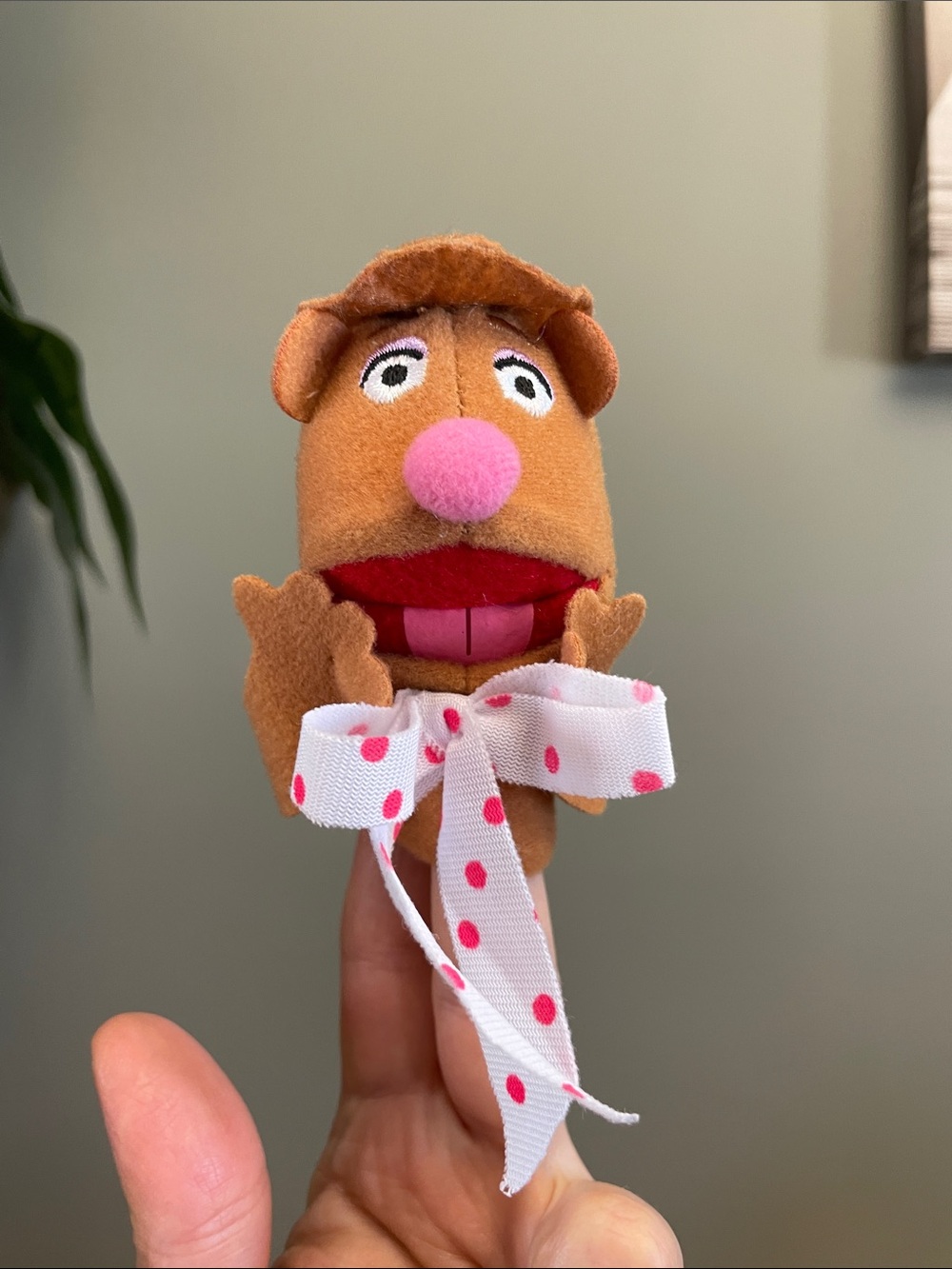Plush Toy Finger Puppet Small Fozzie Bear Finger Puppet Plush Jim Henderson